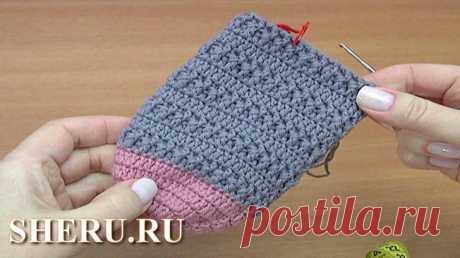 Следки крючком видео для начинающих, описание вязания - Модель следков №280