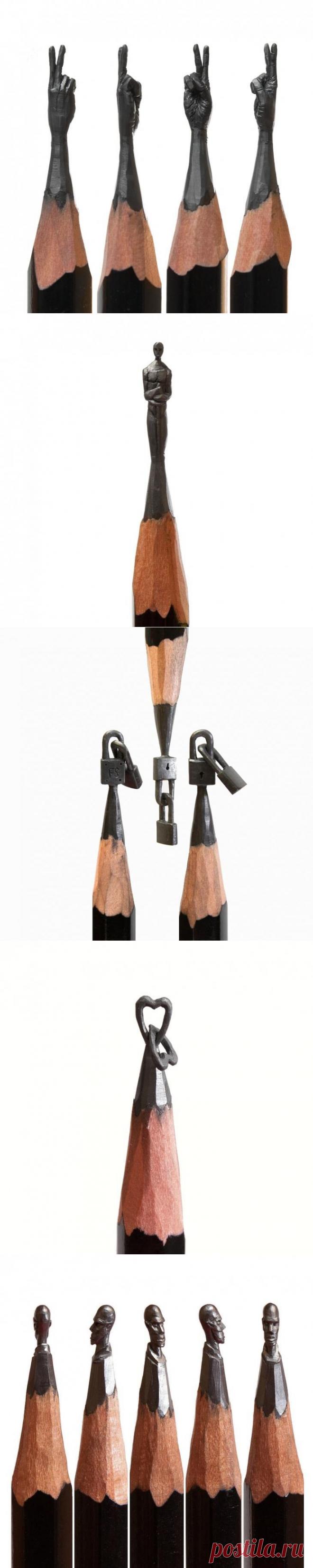 12 скульптур на кончике карандаша