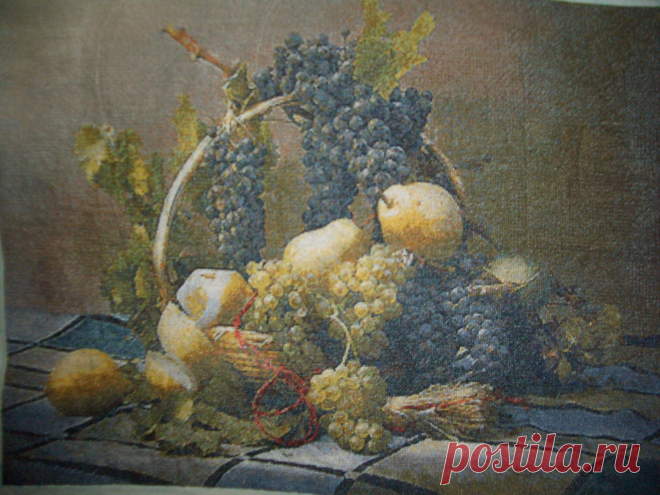 "Виноградная симфония" вышивка крестиком