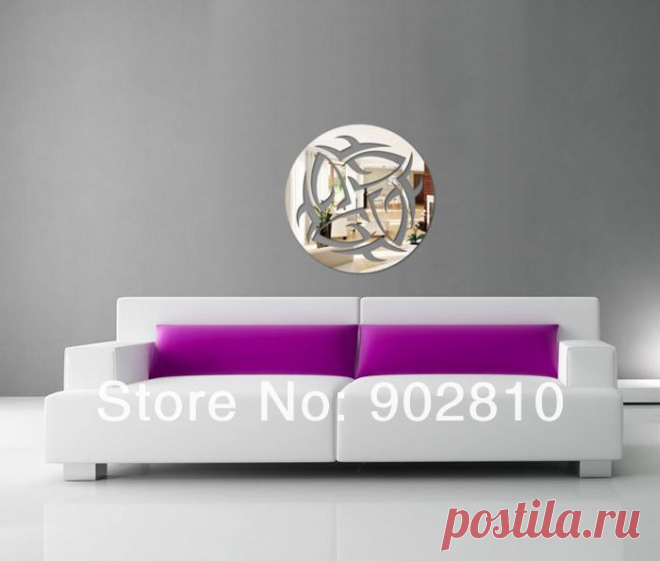Listed In Stock 30x30cm12x12in Трехмерная Crystal Зеркало стены стикеры Круглый Гостиная украшения MS361218, принадлежащий категории Наклейки на стену и относящийся к Дом и сад на сайте AliExpress.com