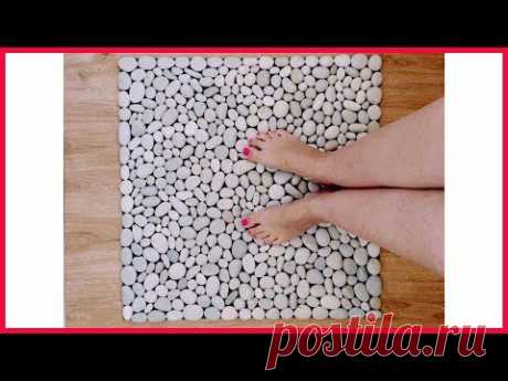 Коврик из гальки от &quot;Маргарита ЭКО Коврики (eco-mat)&quot; - YouTube