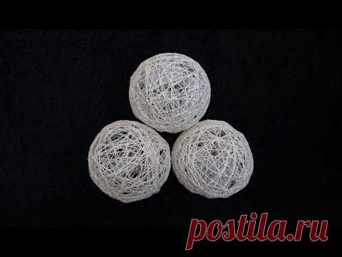 DIY: Thread / Yarn Decorative Balls / Orbs
