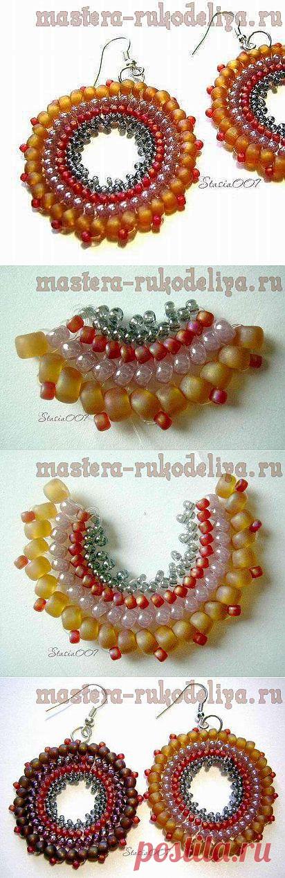 Мастера рукоделия - рукоделие для дома. Бесплатные мастер-классы, фото и видео уроки - Мастер-класс по бисероплетению: Серьги в технике Ндебеле