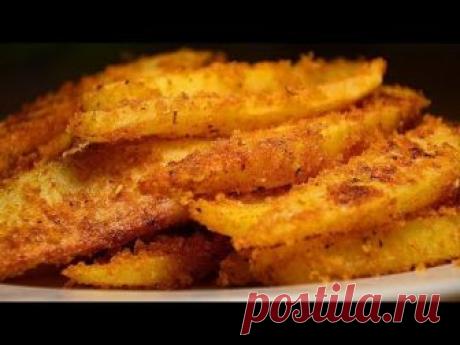 🍴Как же он хорош! Такой картофель станет любимым гарниром! ЗАПЕЧЕННЫЙ КАРТОФЕЛЬ В ДУХОВКЕ, в сухарях! Ничего в нем сложного нет, а выглядит оригинально и оче...
