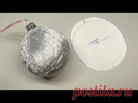 Выкройка для круглой заготовки   Легко и просто.