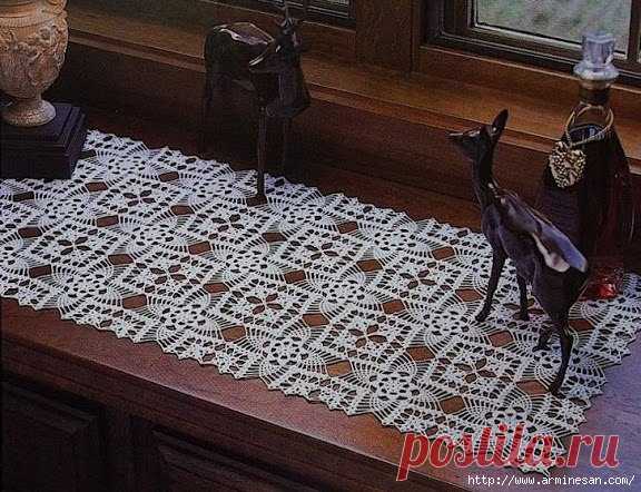 ПРЯМОУГОЛЬНАЯ САЛФЕТКА КРЮЧКОМ