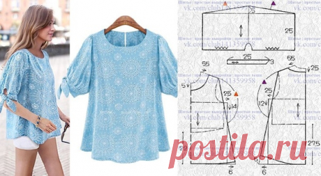 Блузка/туника силуэта "трапеция" с рукавами "фонарик" - моделирование по базовой выкройке.
#простыевыкройки #простыевещи #шитье #блузка #блуза #туника #выкройка