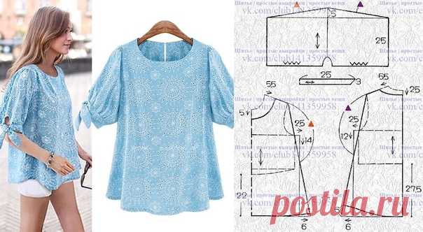 Блузка/туника силуэта 