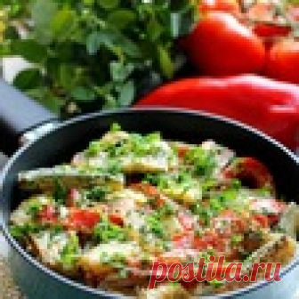 Цуккини с перцем в сметане Кулинарный рецепт