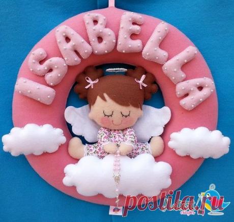 Милые подвески из фетра в детскую :)