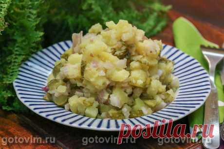 Немецкий картофельный салат с луком и огурцами. Рецепт с фото / Готовим.РУ