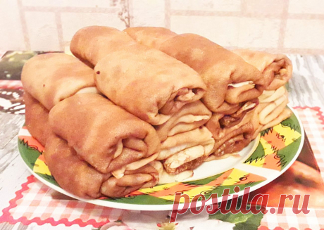 Фаршированные блинчики с колбаской и сыром - рецепт с фото пошагово