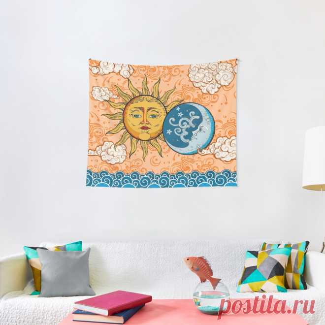 Sun God & Moon #1 Tapestry
