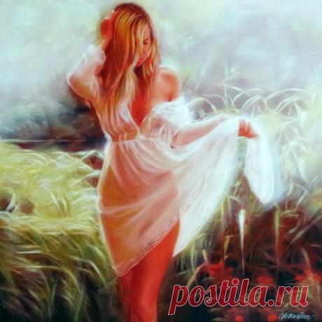 Она, как утренний бутон...