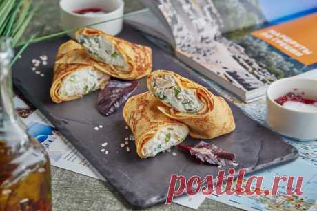 Блины по-гречески от Андрея Макаева, шеф-повара ресторана Юлии Высоцкой Food Embassy
