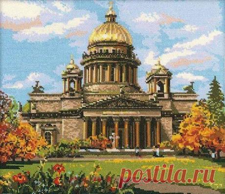 Вышивка крестом исаакиевский собор. Схема вышивки храма  | Домоводство для всей семьи