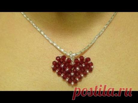 How to make a small heart pendant / DIY Valentine's day project