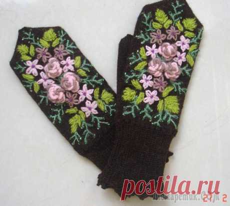Расписные варежки