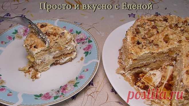 Торт из пряников и бананов