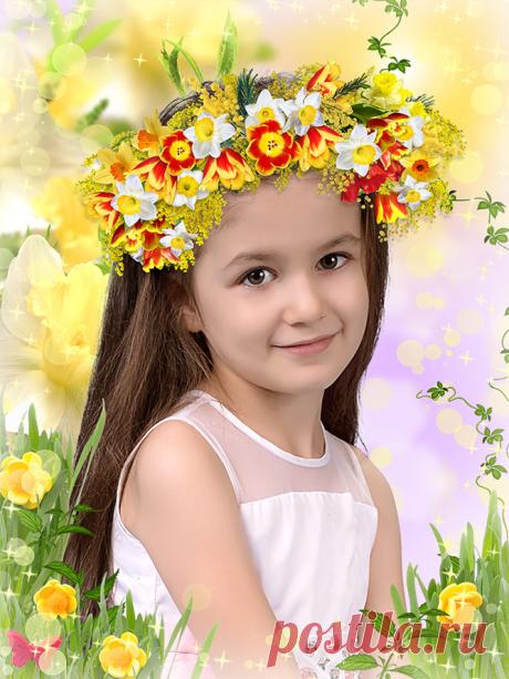 Коллаж портрет для детского сада