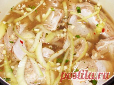 Рецепт: Ребрышки свиные запеченные