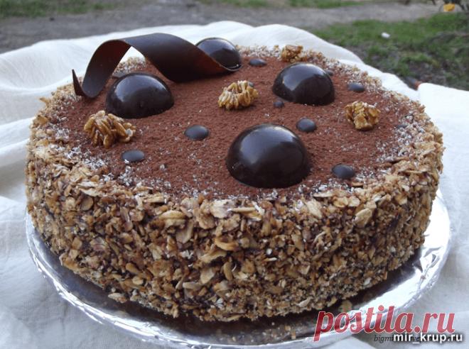 Постный овсяный торт