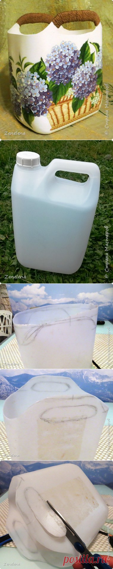 Как сделать из обычной канистры очаровательную корзинку — Сделай сам, идеи для творчества - DIY Ideas