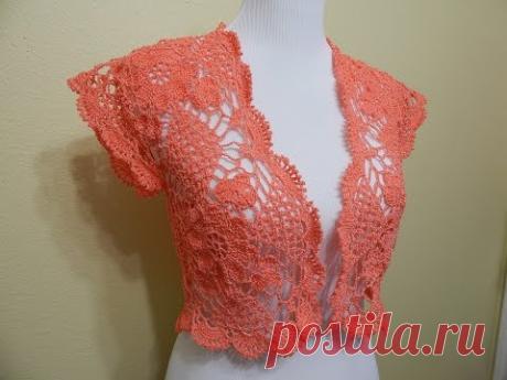 Bolero Primavera Crochet parte 2 de 2