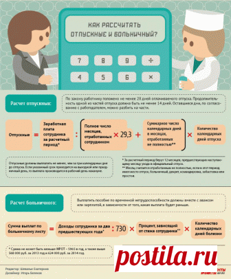 Как правильно рассчитать отпускные и больничный? » Женский Мир