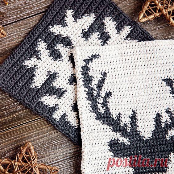 Самый зимний из всех узоров - олень!