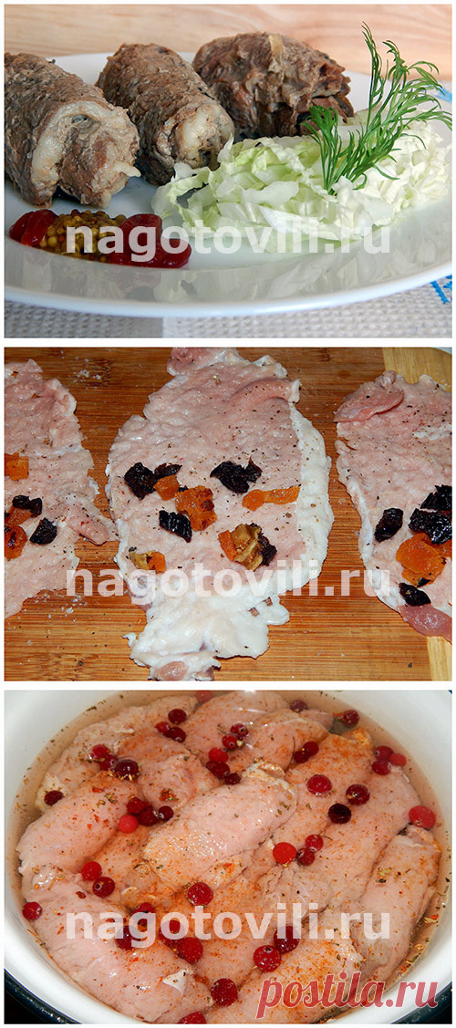 Мясные пальчики из свинины с начинкой