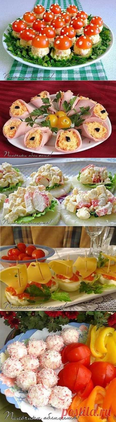 КРАСИВЫЕ НОВОГОДНИЕ ЗАКУСКИ.