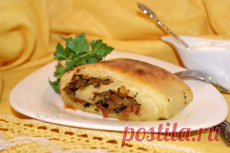 Мекленбургский картофельный рулет со шкварками