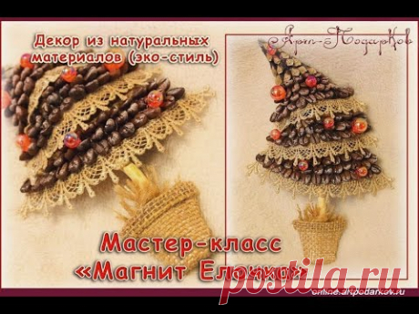 Елочка. Магнит на холодильник. Новогодний декор.