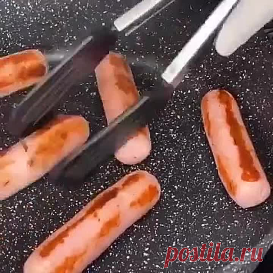 Сосиски в тесте за 10 минут ( рецепт )