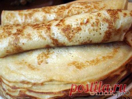 Блинчики на кефире рецепт с фото
