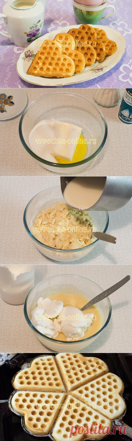 ✔️Мягкие вафли на молоке в вафельнице электрической и советской на газу
