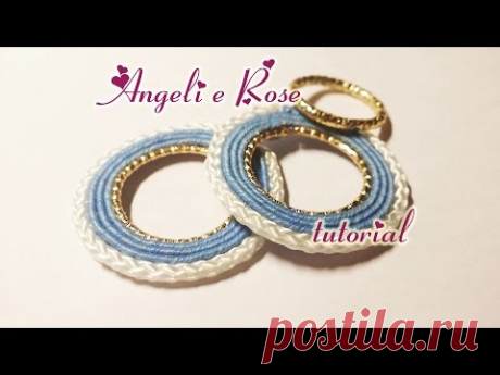 DIY - Circles Soutache with metal ring sewn - easy