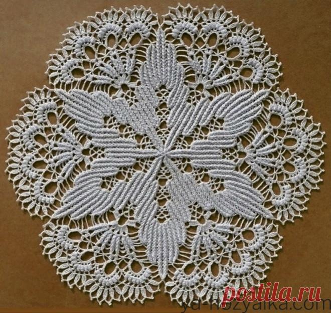 Маленькие салфетки крючком со схемами. Схемы вязания крючком салфеток для начинающих