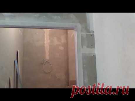 Примыкание встраиваемой дверной коробки в стену