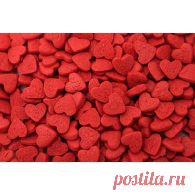 Посыпка кондитерская сердечки красные 100 гр. - купить по доступной цене