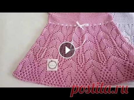 Детское вязаное платье крючком Детское вязаное платье крючком...