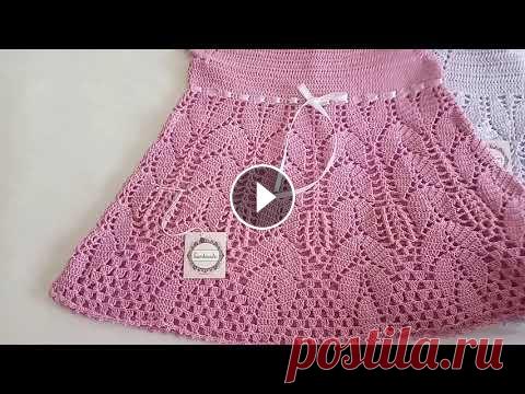 Детское вязаное платье крючком Детское вязаное платье крючком...