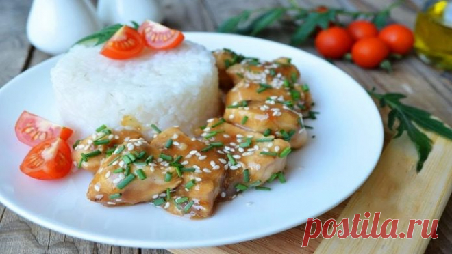 Курица терияки за 15 минут. Попробуй, очень вкусно.