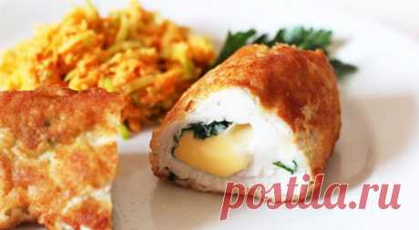 Куриные отбивные из грудки с сыром