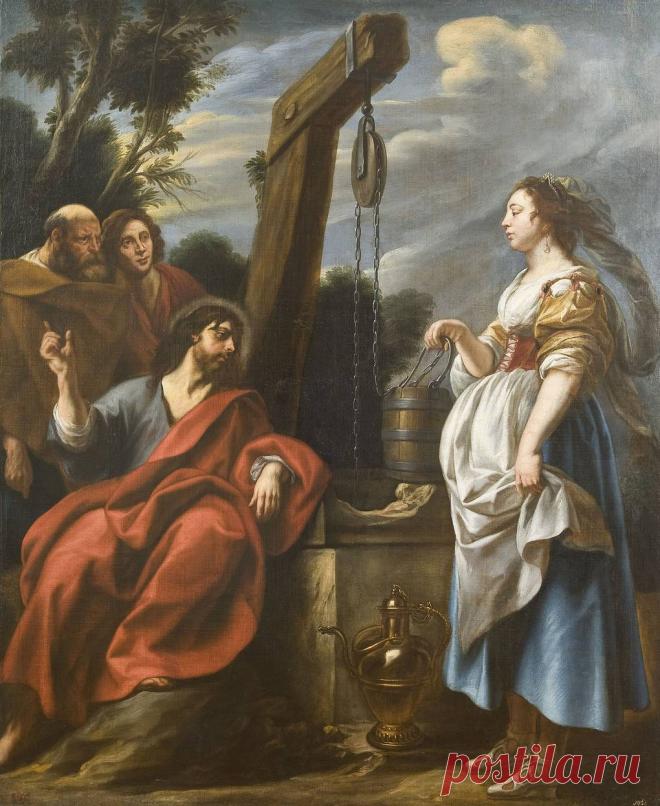 "Христос и самаритянка", Якоб Йорданс, около 1650 года