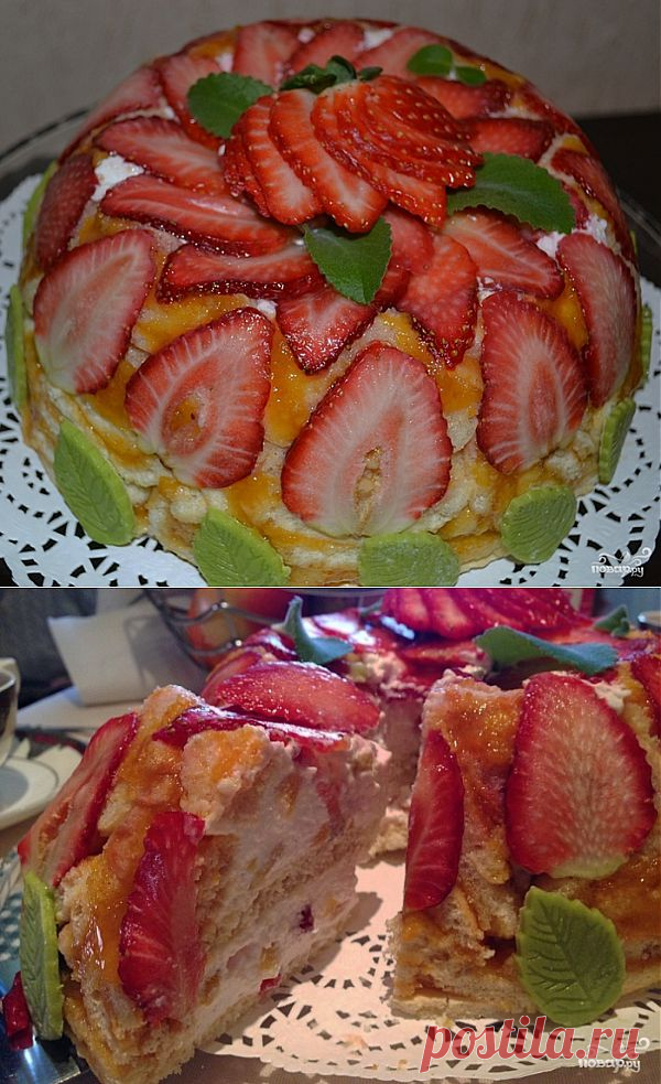 соблазнительнейший вкуснющий и красивущий тортик "Жду лета".