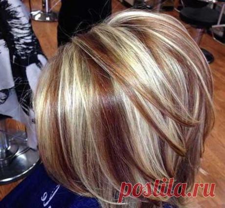 Стильное решение — модное мелирование осень — зима (44 фото)