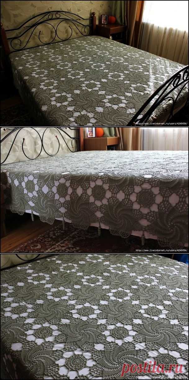 Покрывало крючком