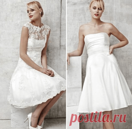 Свадебные платья красного цвета - фото